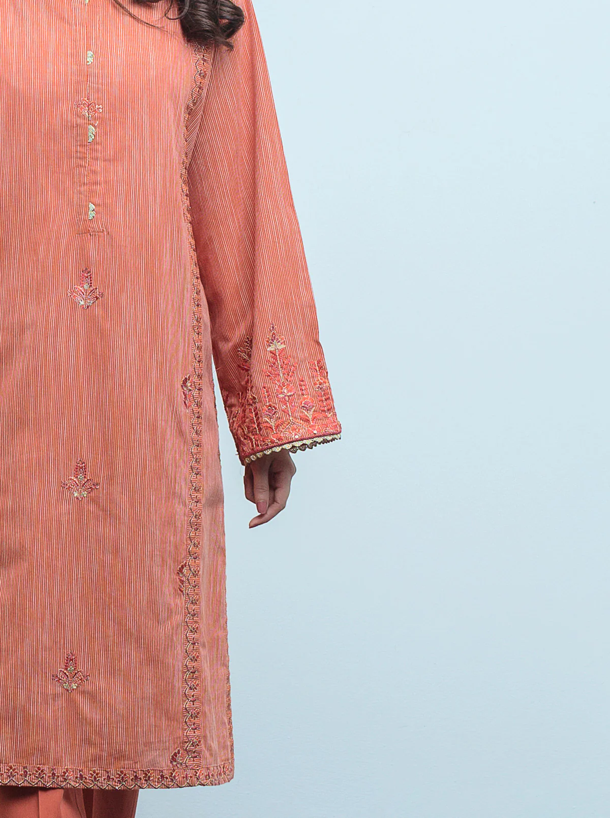 EMBROIDERED SHIRT WITH DUPATTA - Image 4