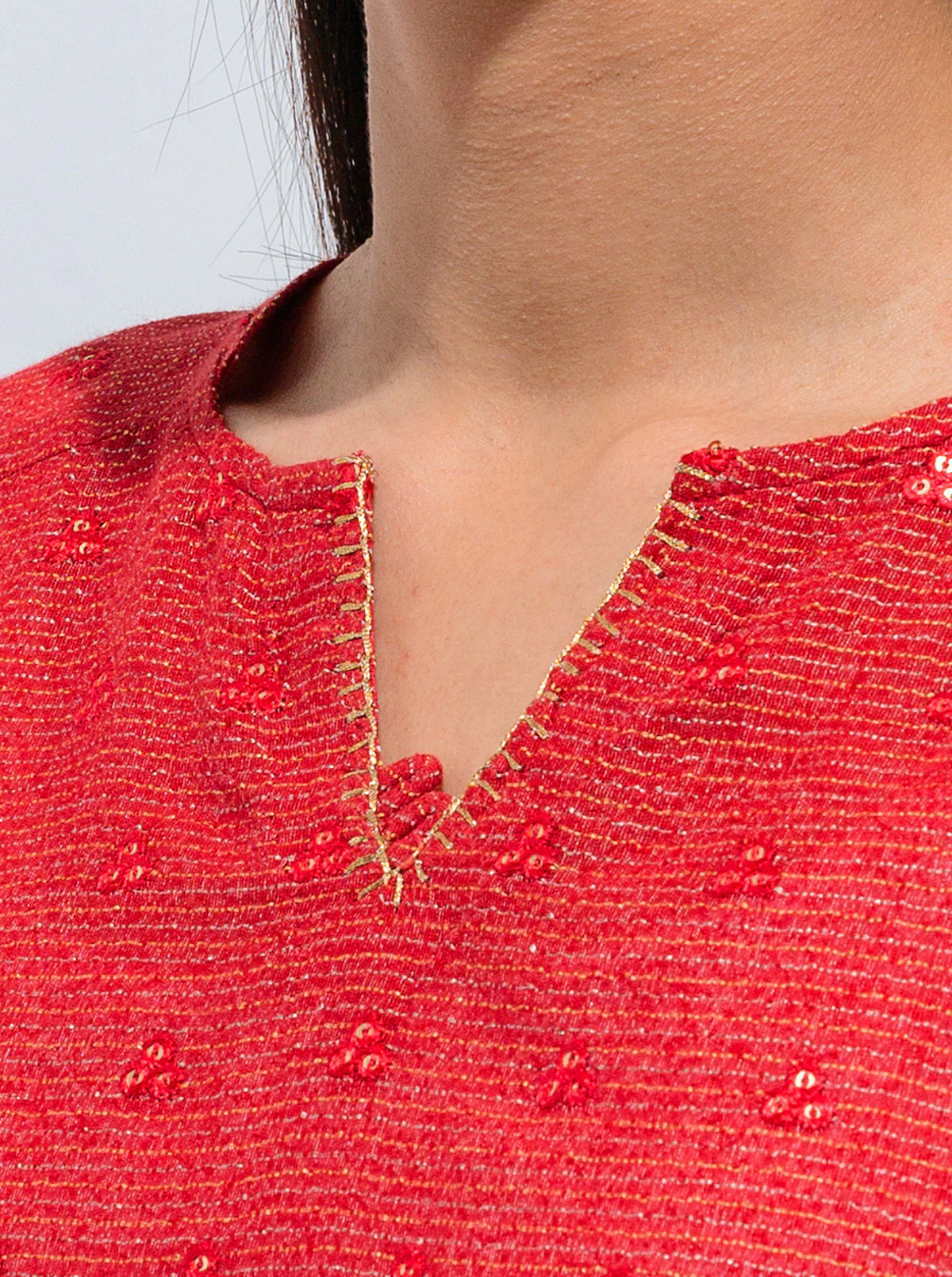 EMBROIDERED SHIRT WITH DUPATTA - Image 3