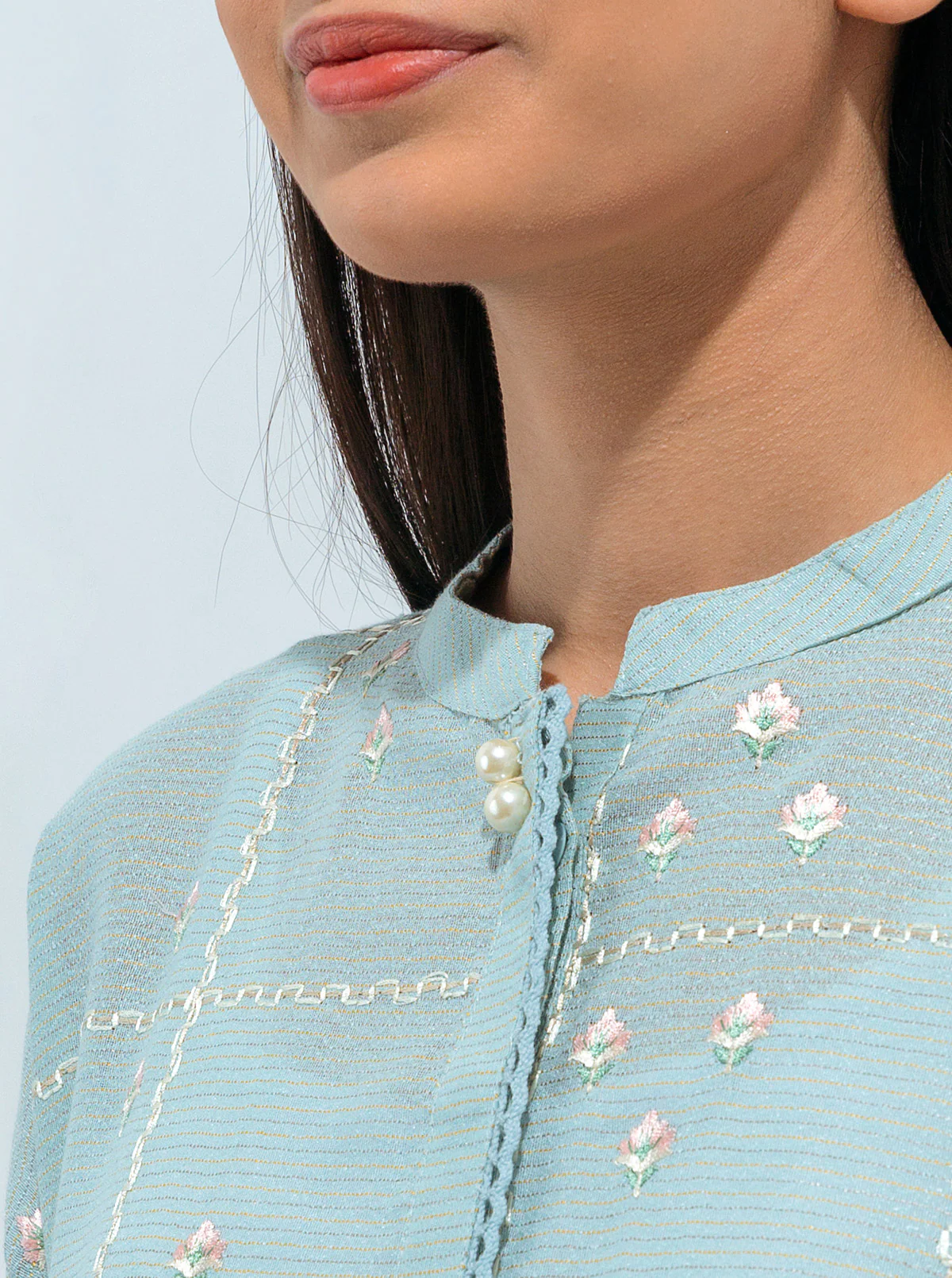 EMBROIDERED SHIRT WITH DUPATTA - Image 3