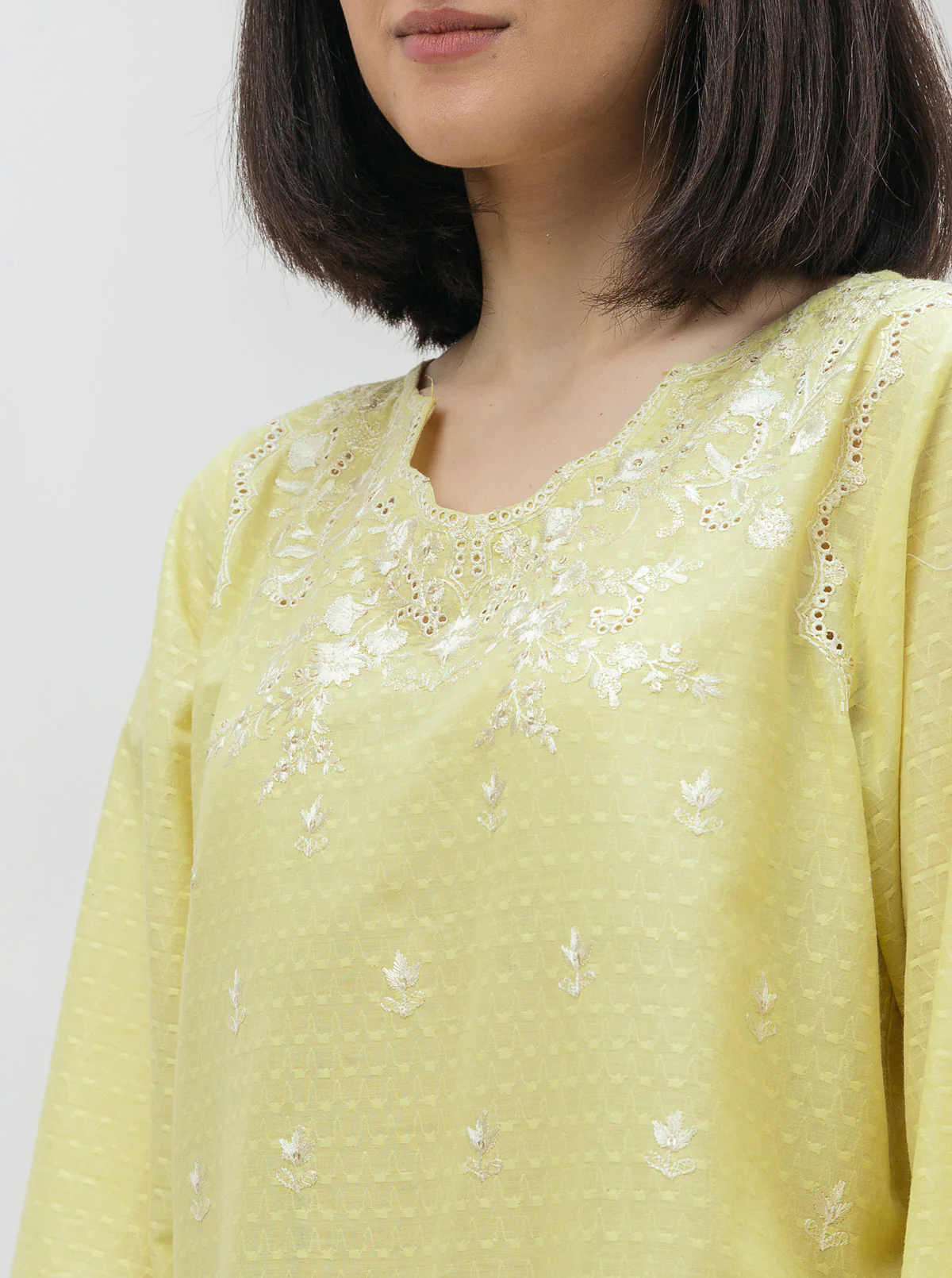 EMBROIDERED SHIRT WITH DUPATTA - Image 2