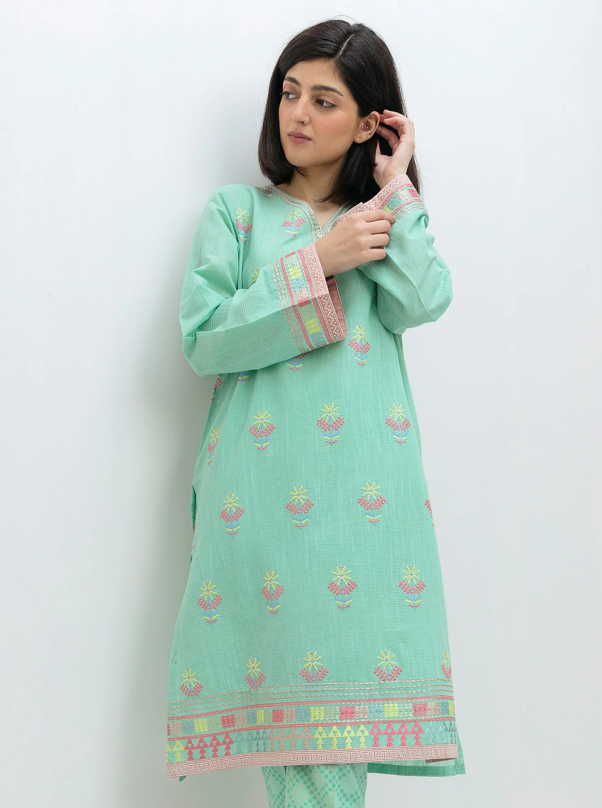 EMBROIDERED SHIRT WITH PANT - Image 2