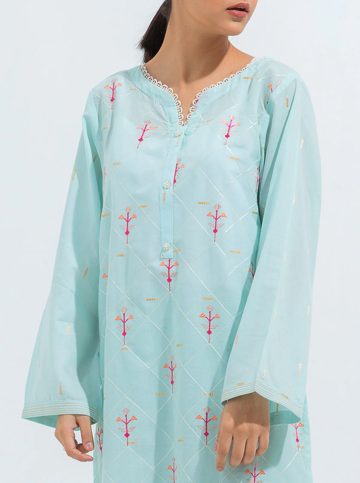 EMBROIDERED JACQUARD SHIRT (LUXURY PRET) - Image 2
