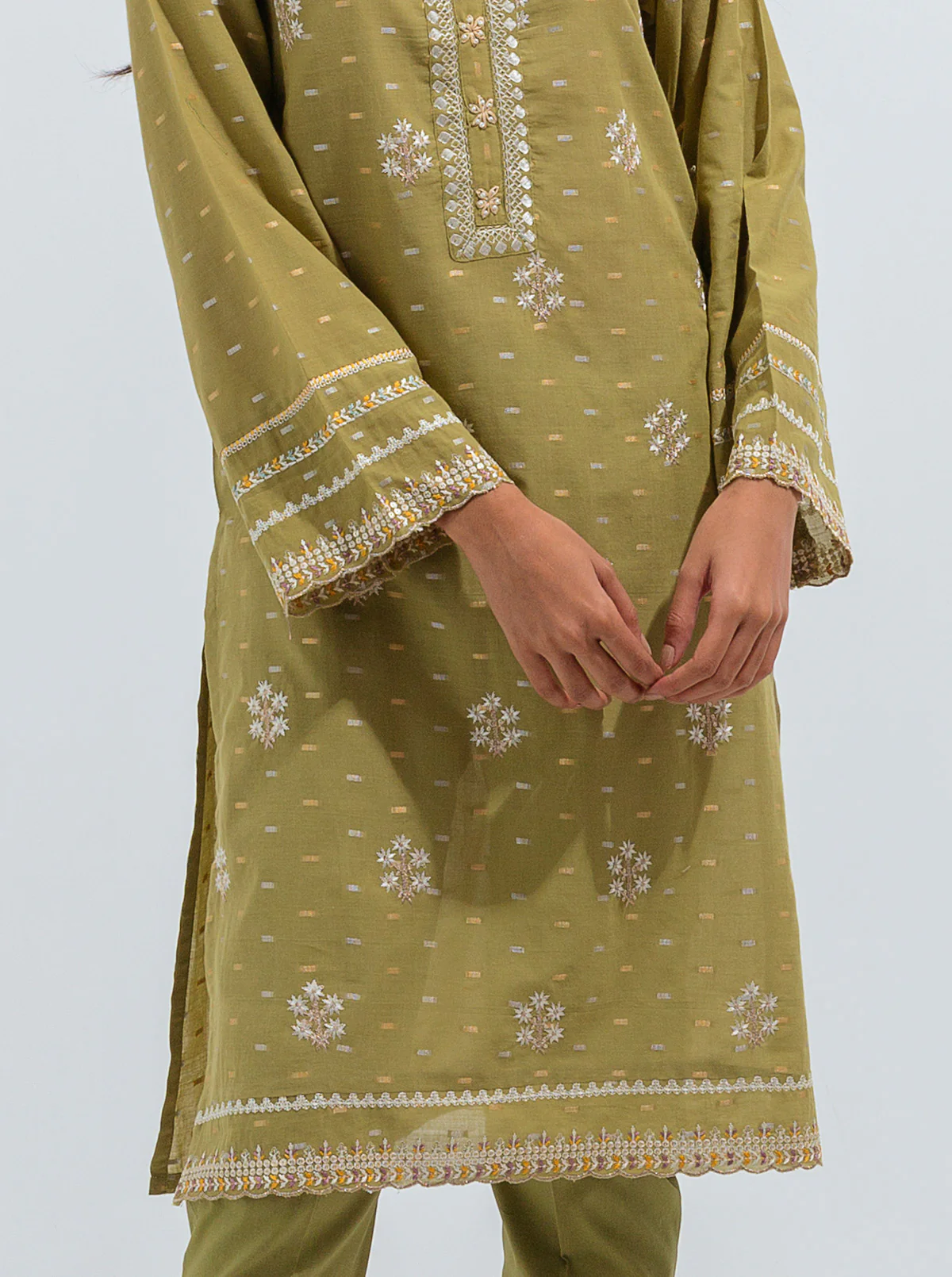 EMBROIDERED JACQUARD SHIRT (LUXURY PRET) - Image 2