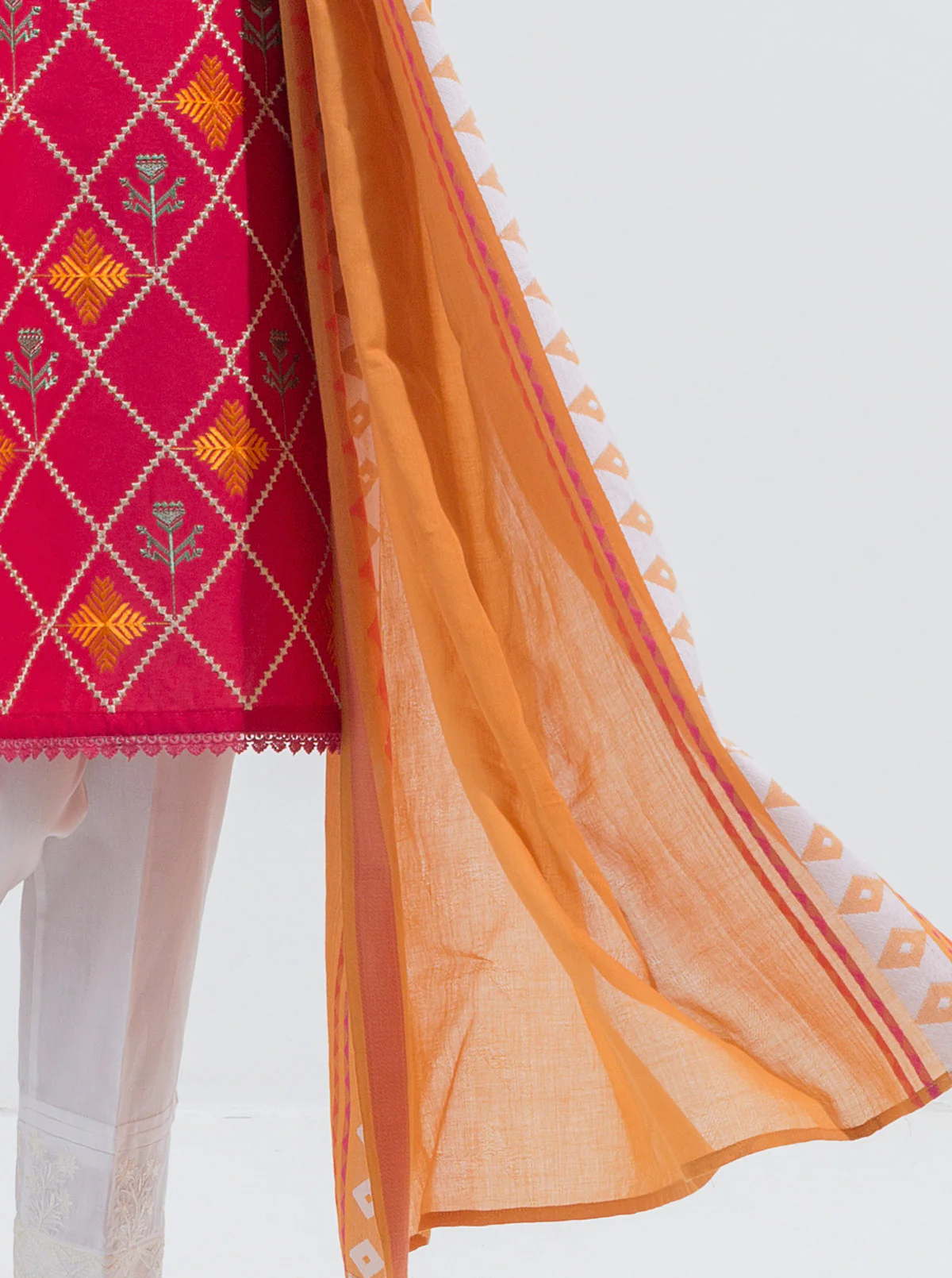 EMBROIDERED SHIRT WITH DUPATTA - Image 3