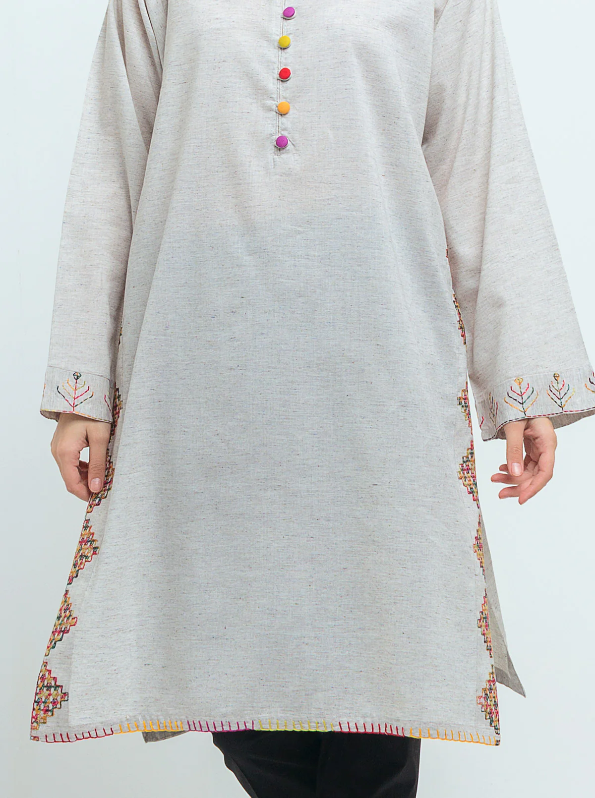 EMBROIDERED LAWN SHIRT (PRET) - Image 2