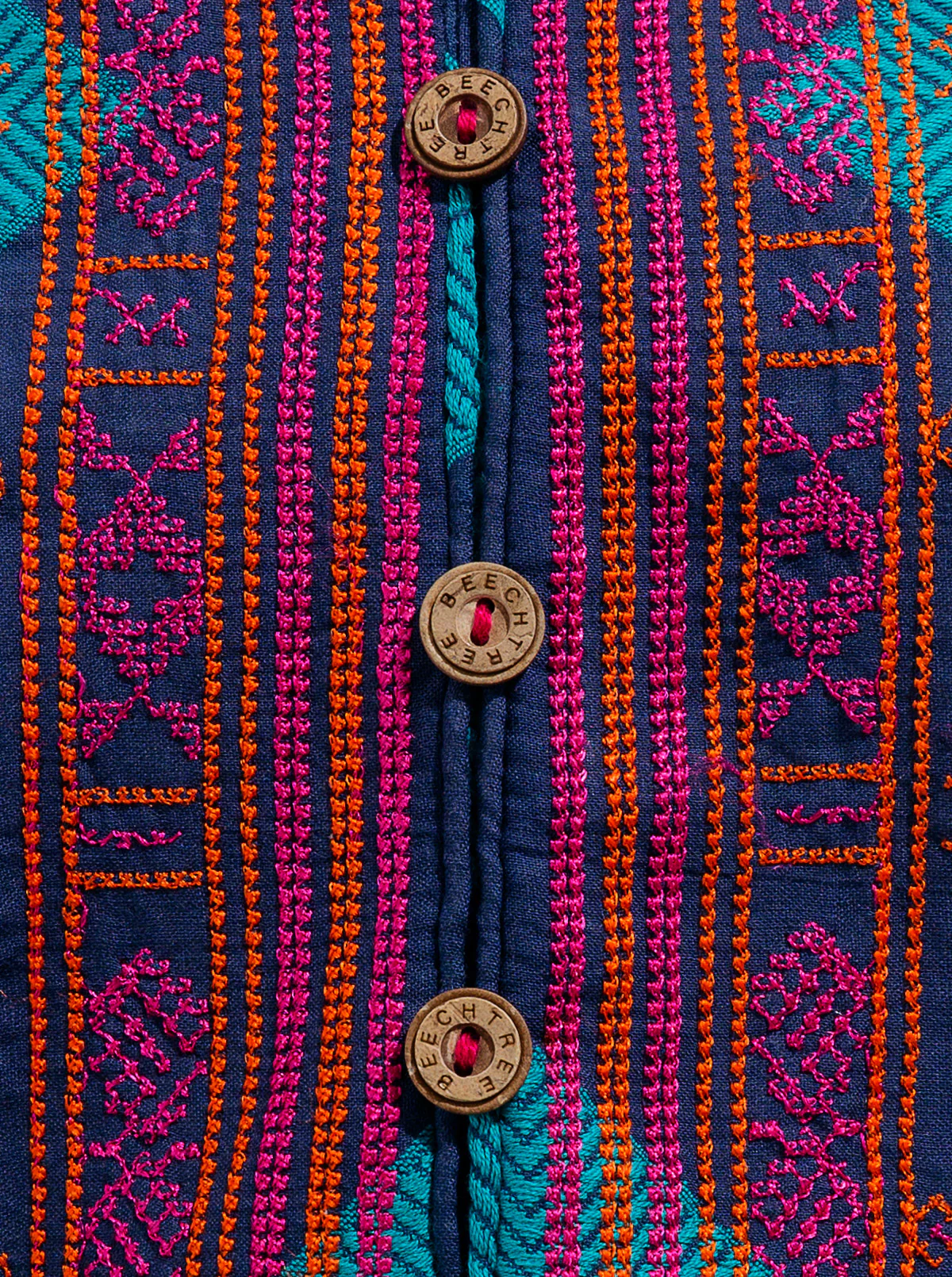 EMBROIDERED JACQUARD SHIRT (PRET) - Image 3