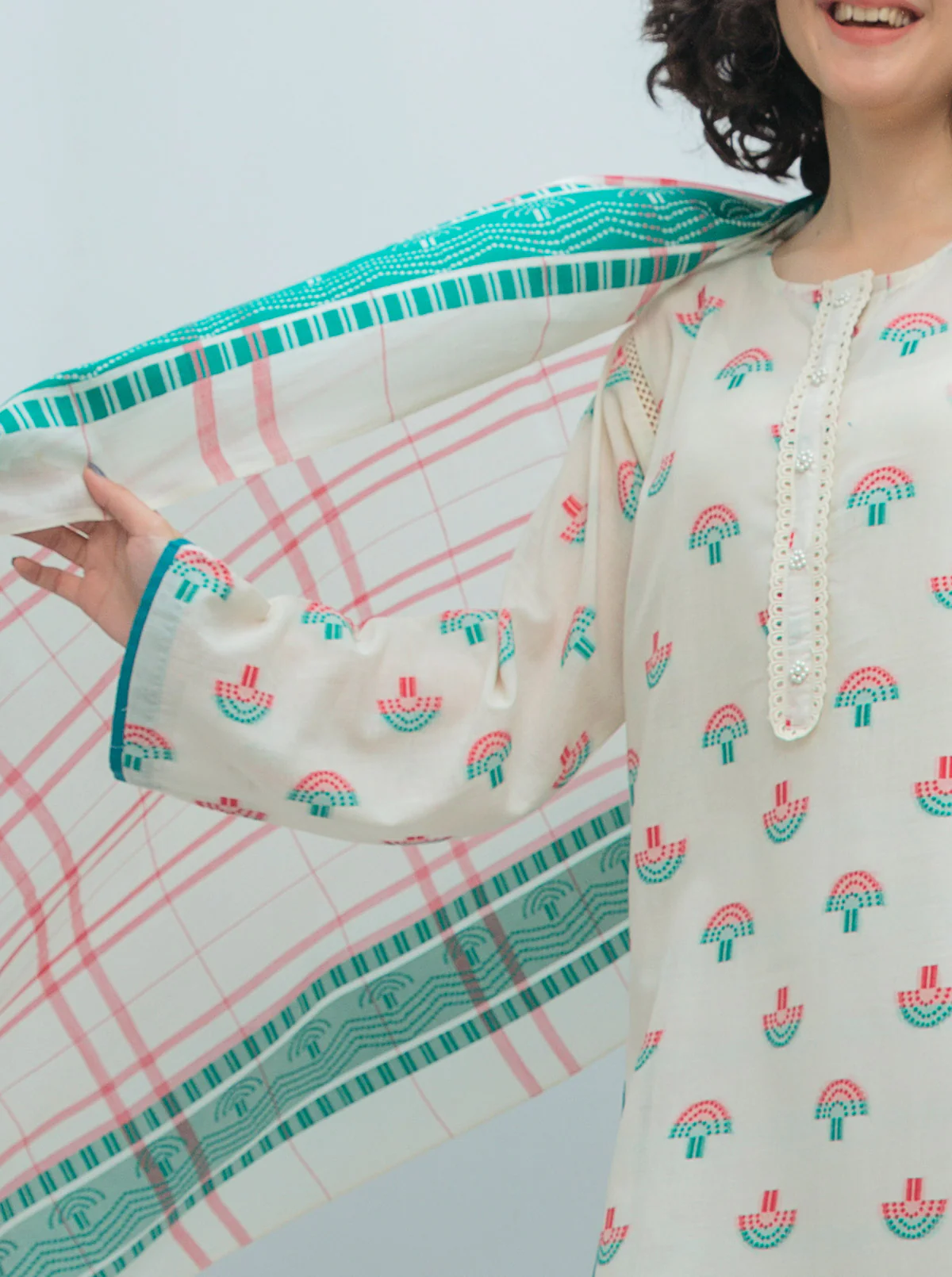 BASIC SHIRT WITH DUPATTA - Image 2