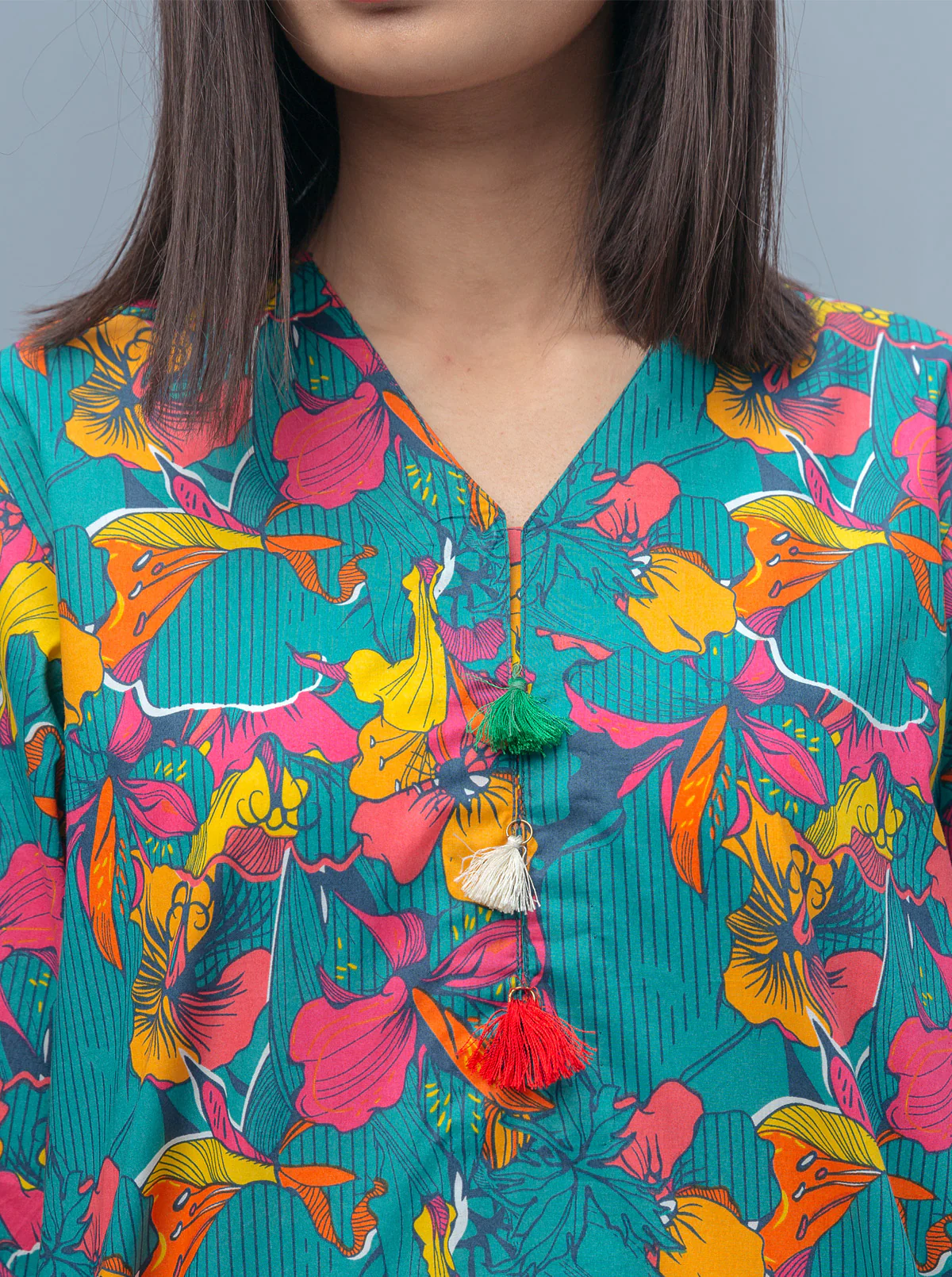 PRINTED LAWN SHIRT (PRET) - Image 2