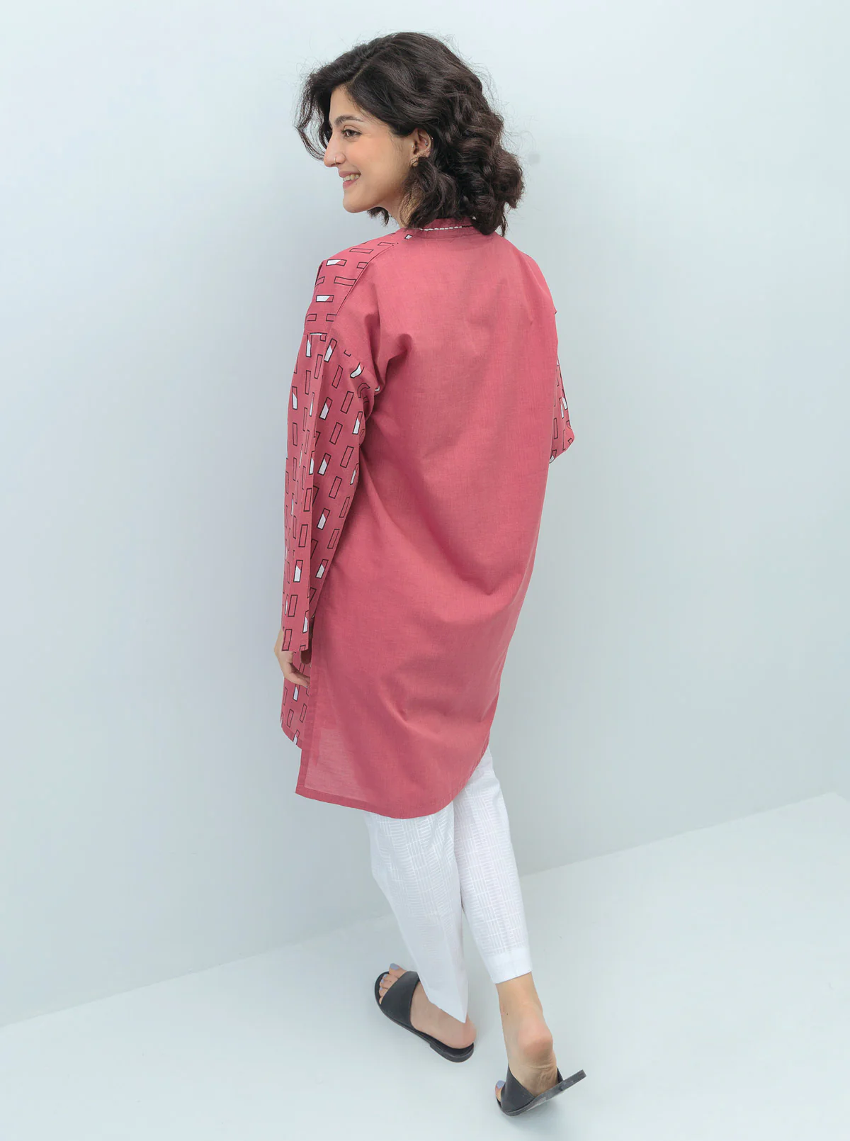 PRINTED CHAMBRAY SHIRT (PRET) - Image 4