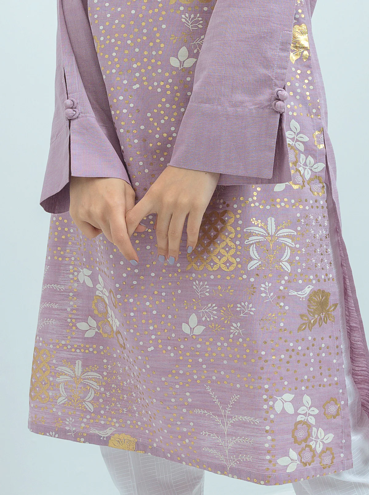 PRINTED CHAMBRAY SHIRT (PRET) - Image 2