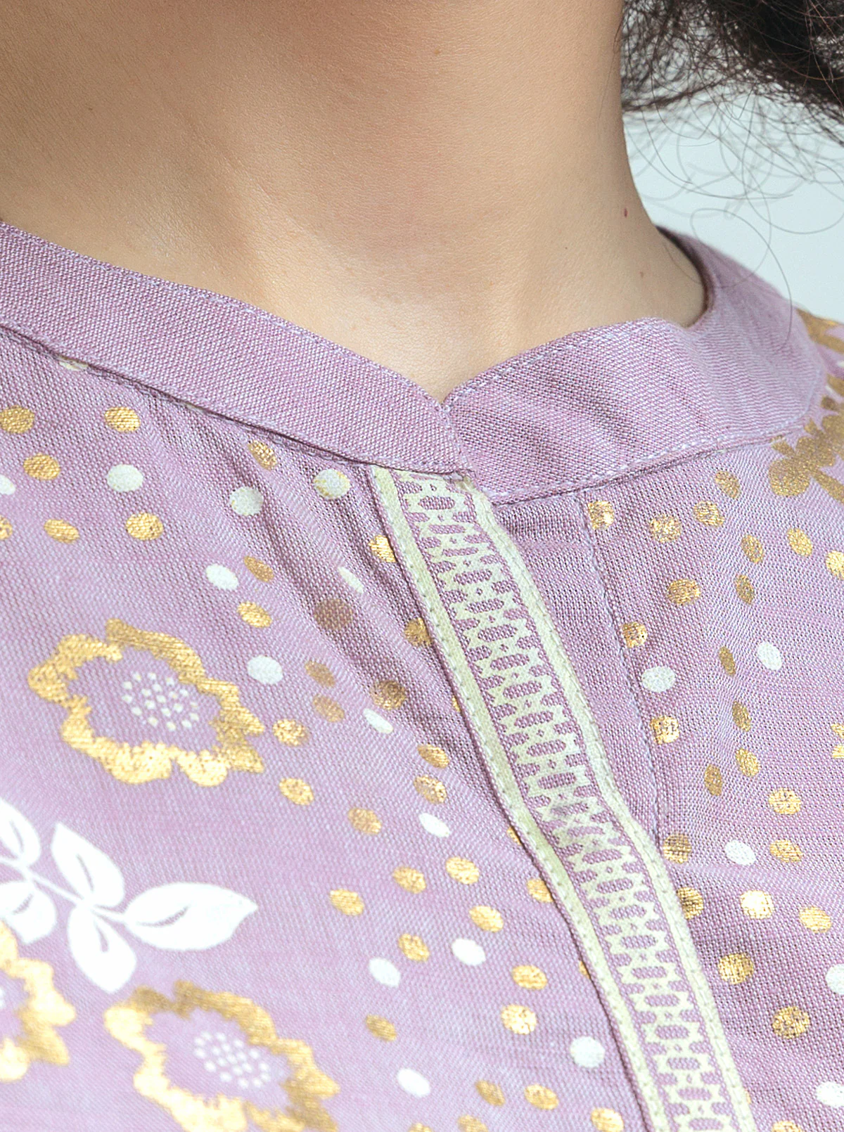 PRINTED CHAMBRAY SHIRT (PRET) - Image 3