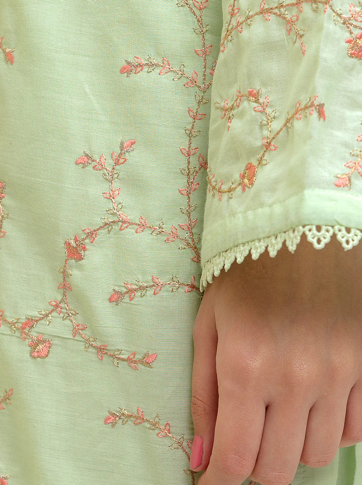 EMBROIDERED SHIRT WITH DUPATTA - Image 3