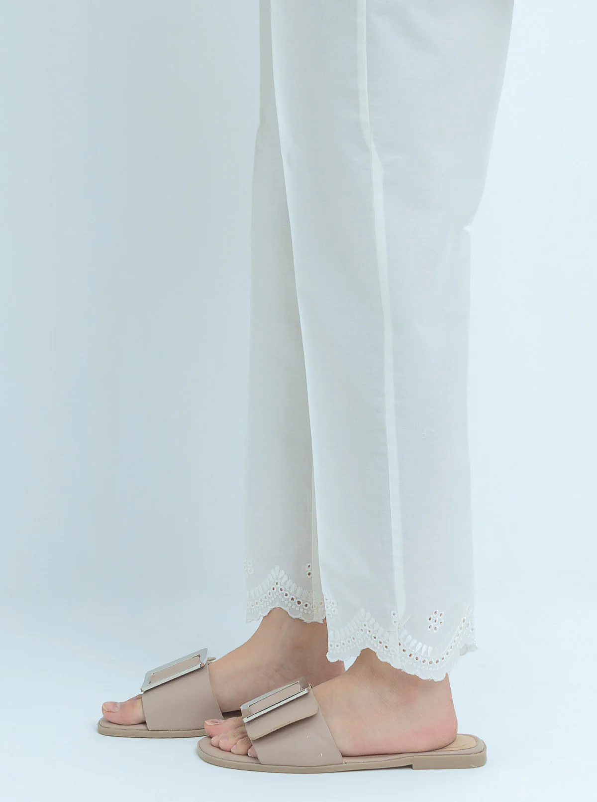 EMBROIDERED STRAIGHT PANTS - Image 2