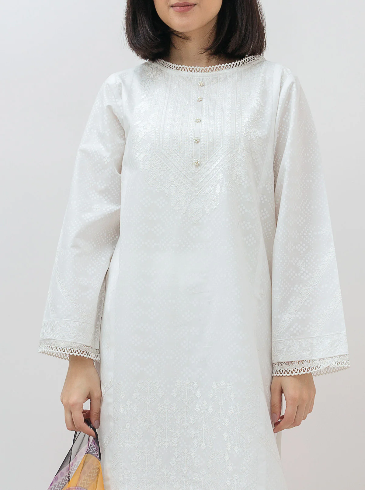 EMBROIDERED SHIRT WITH DUPATTA - Image 2