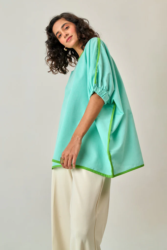 Ice Green Neon Twill Top - Image 2