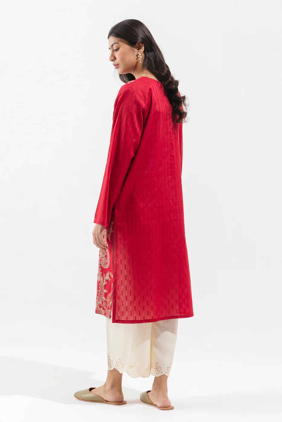 EMBROIDERED TEXTURED SHIRT (LUXURY PRET) - Image 3