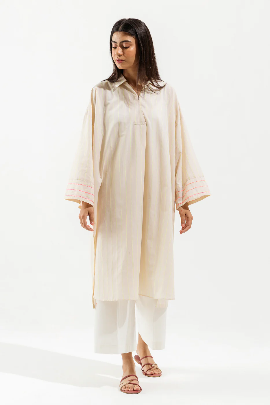 BASIC YARN DYED SHIRT (PRET) - Image 2