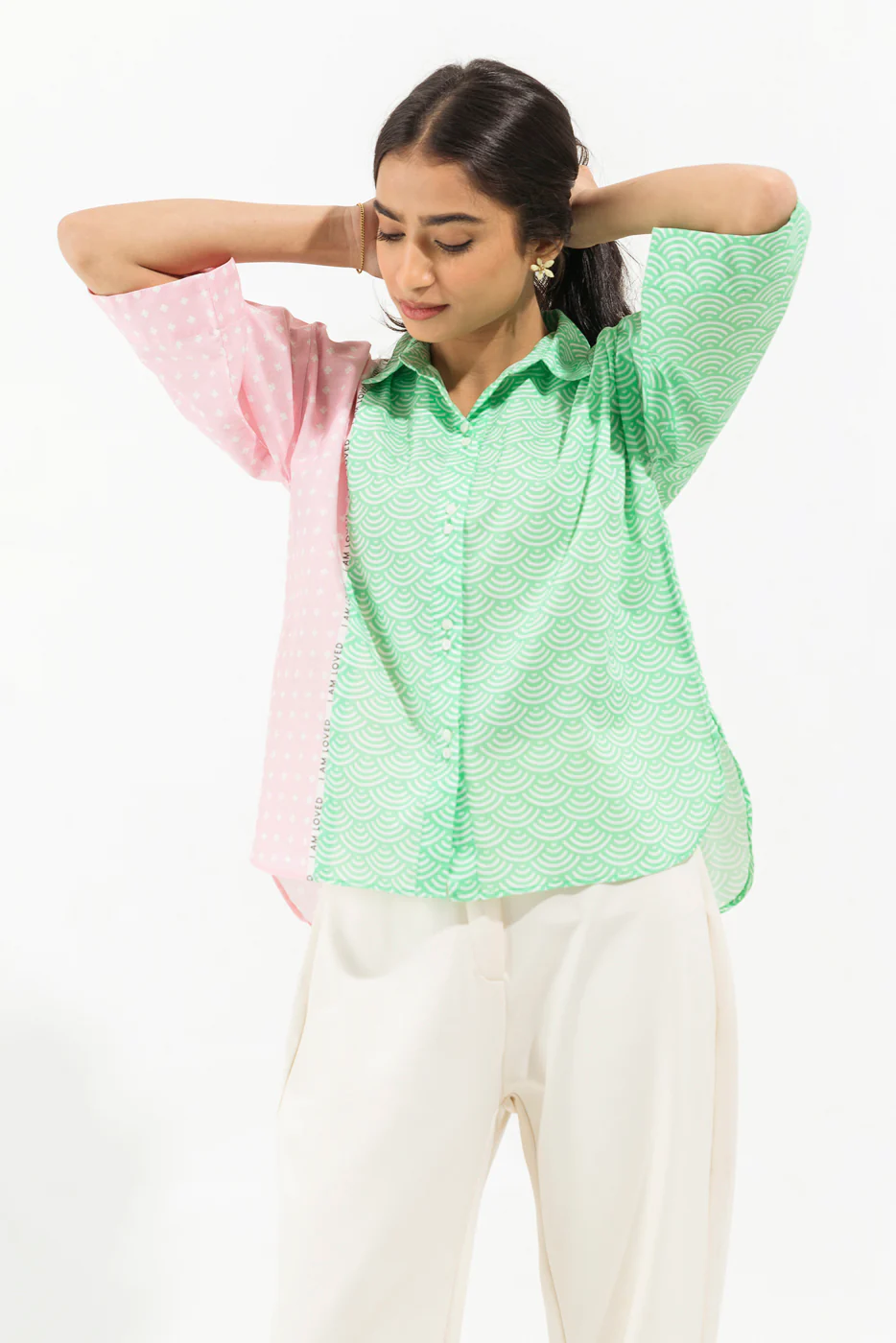 PRINTED POPLIN TOP (PRET) - Image 2