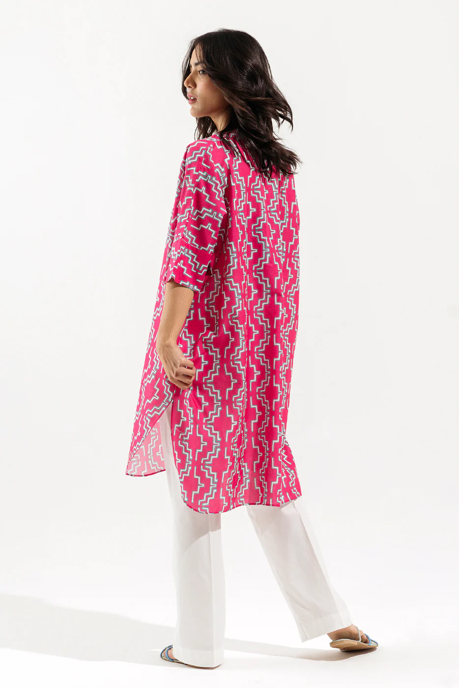 PRINTED CAMBRIC SHIRT (PRET) - Image 3