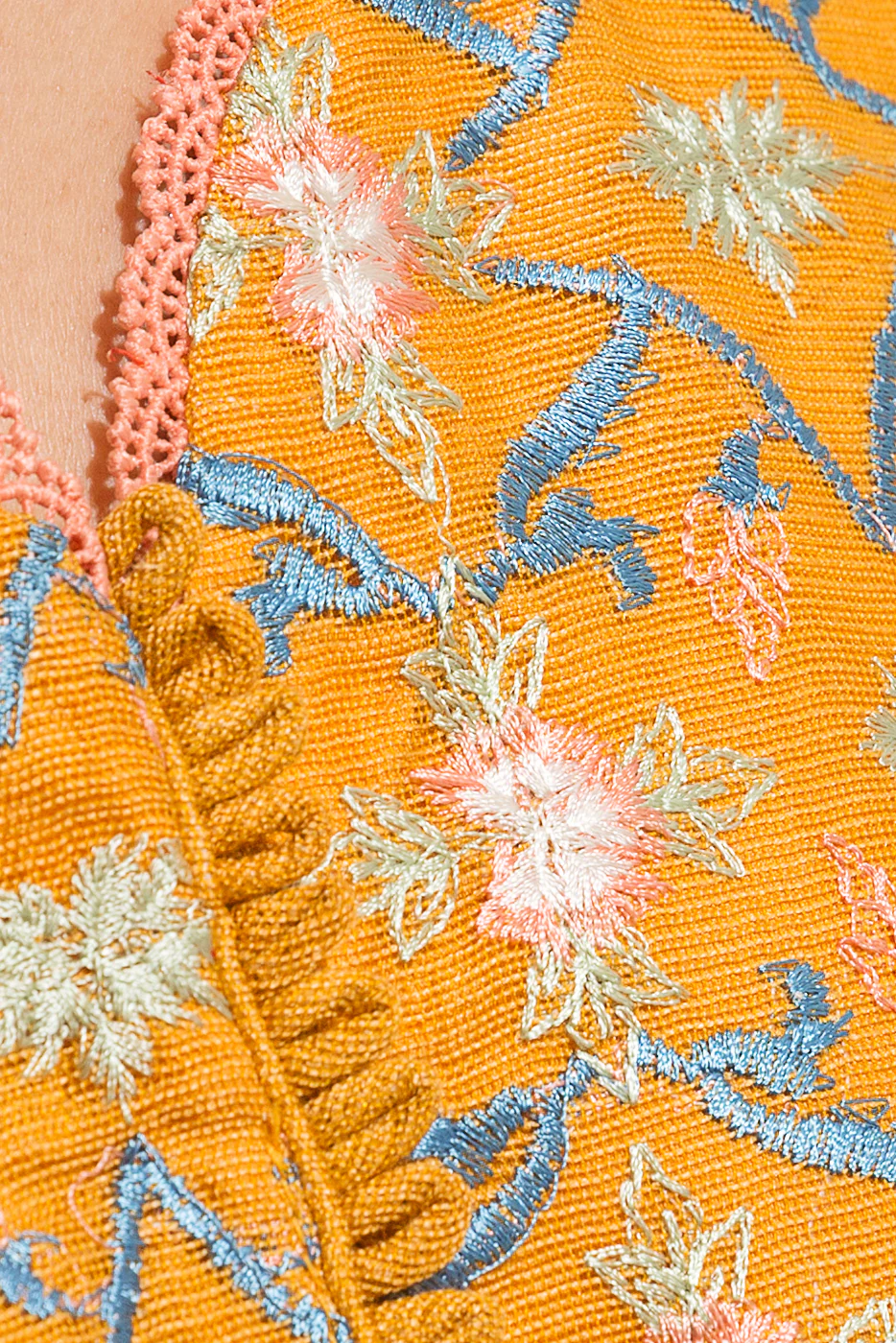 EMBROIDERED COTTON NET SHIRT (LUXURY PRET) - Image 3