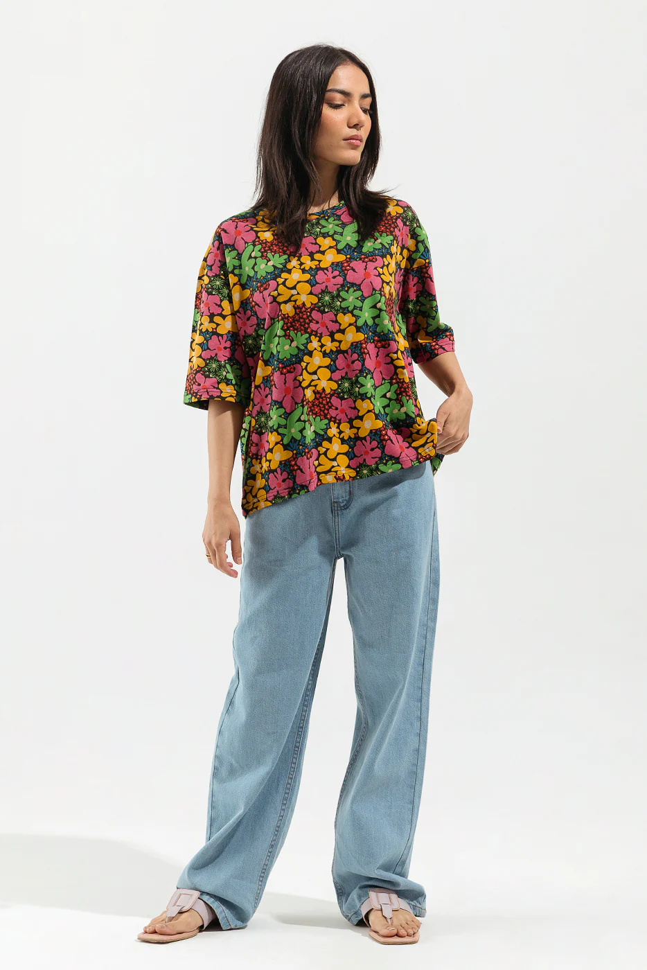 FLORAL PRINTED T-SHIRT - Image 2