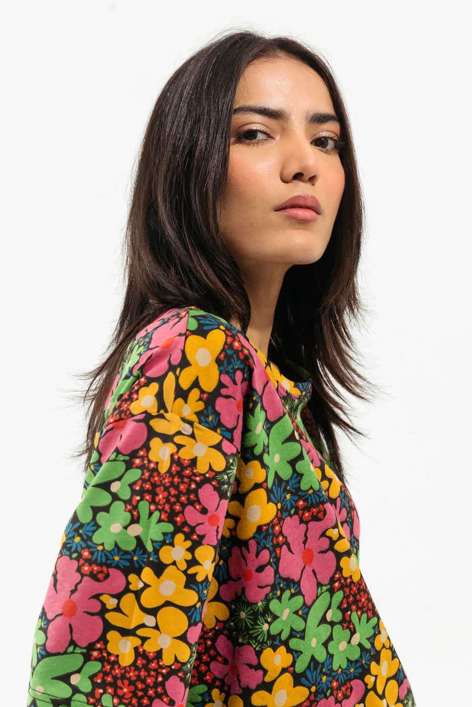 FLORAL PRINTED T-SHIRT - Image 3