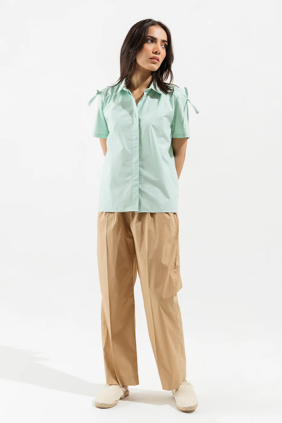 ICE GREEN BUTTON DOWN TOP - Image 3