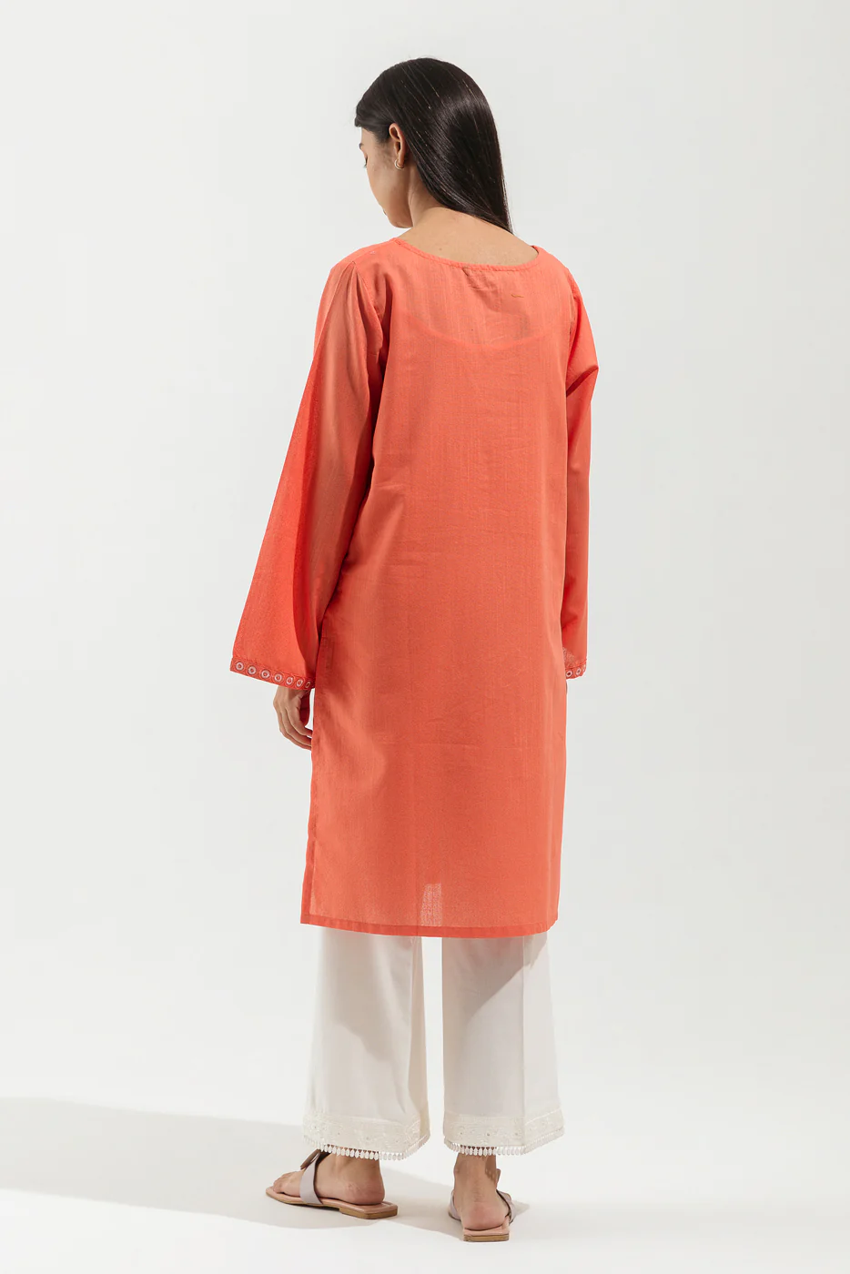 EMBROIDERED TEXTURED SHIRT(PRET) - Image 4