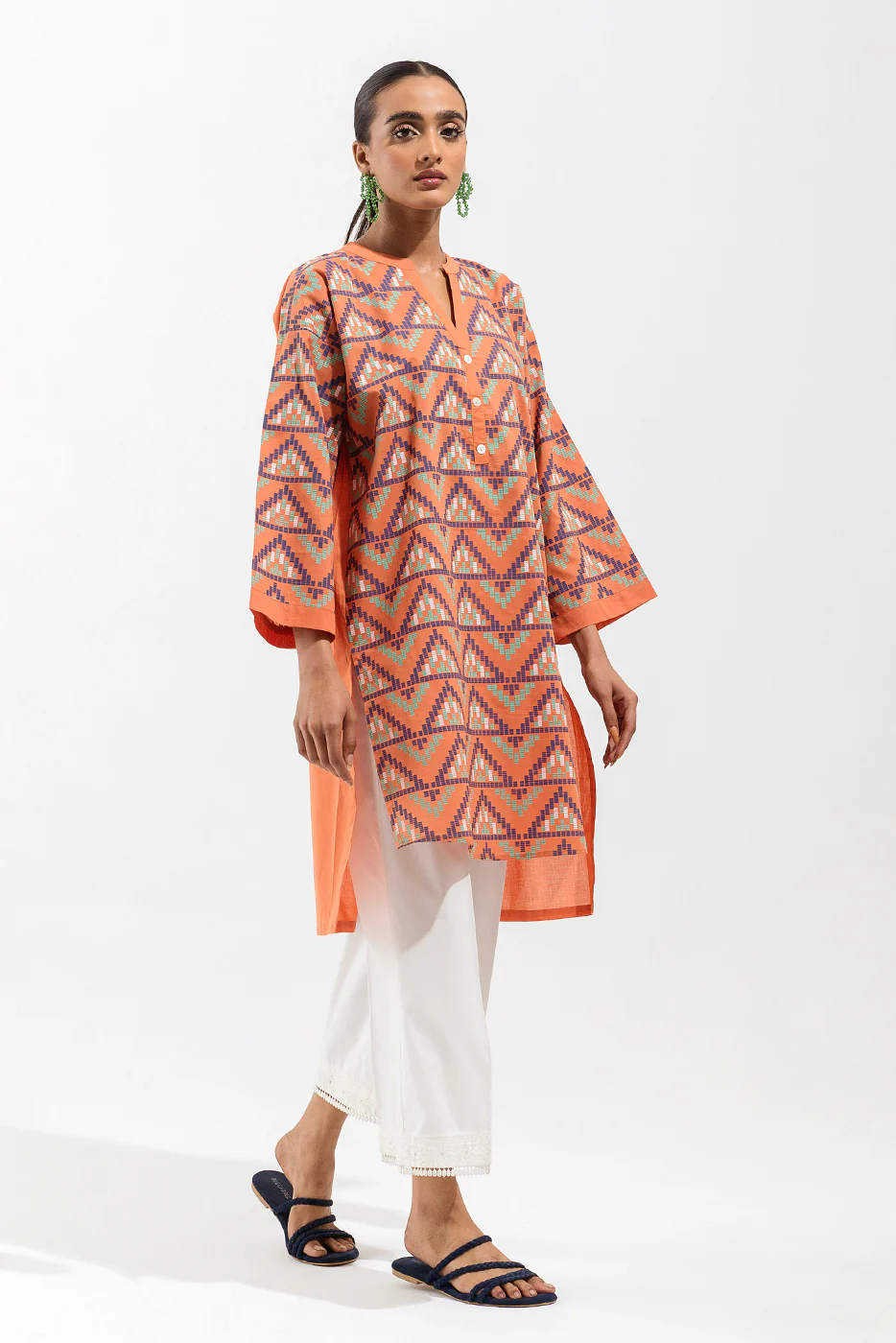PRINTED LAWN SHIRT (PRET) - Image 3