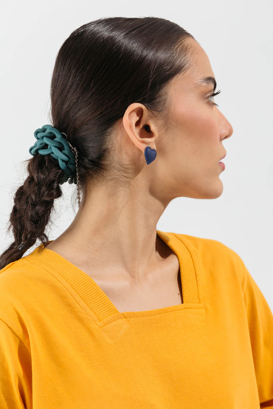YELLOW STRAIGHT NECK T-SHIRT - Image 4