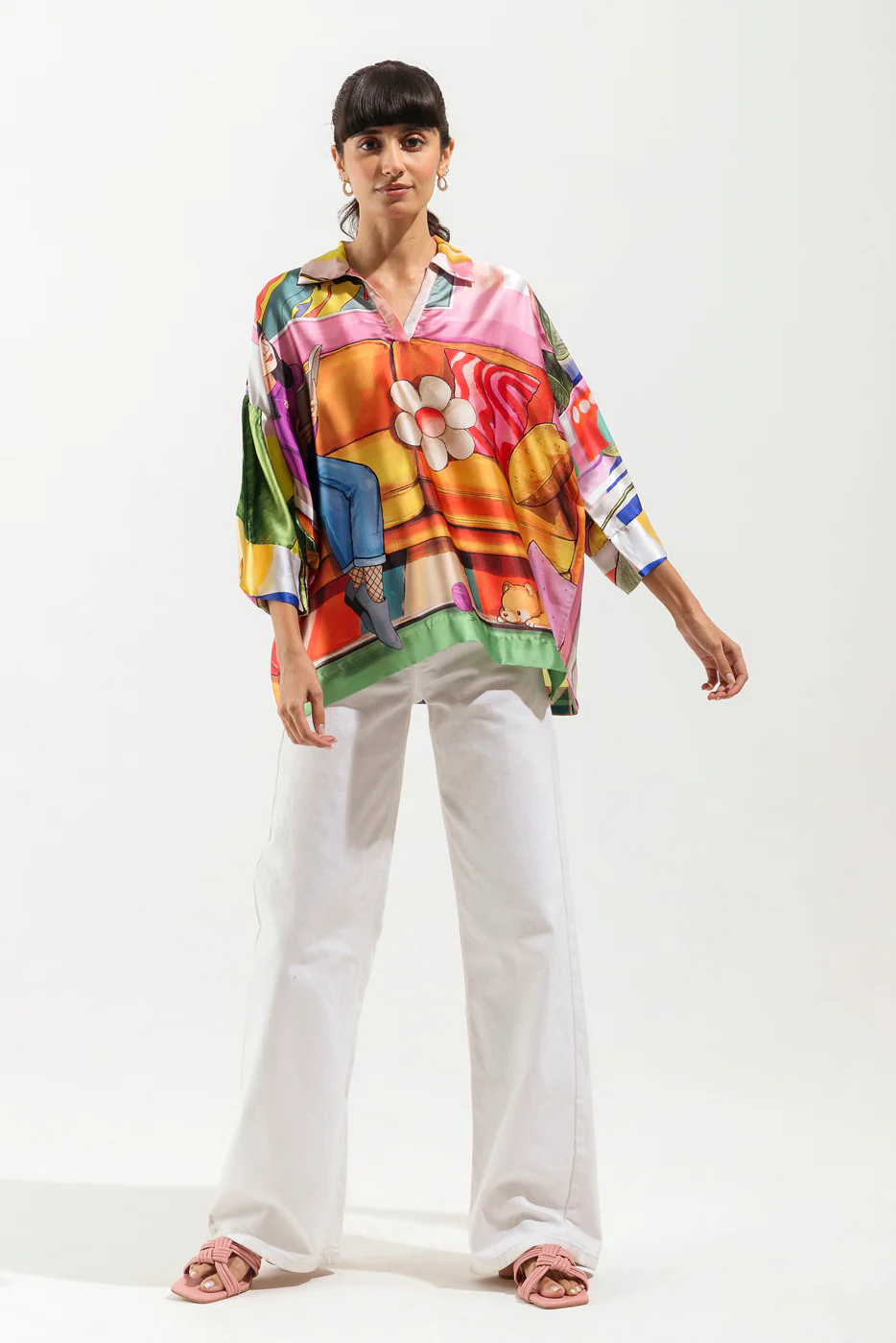PRINTED SILK TOP - Image 3
