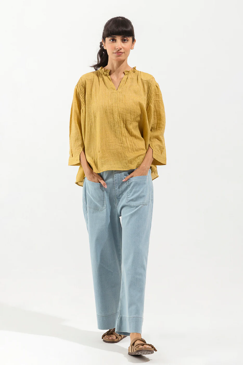 OFF WHITE TEXTURED TOP - Image 2