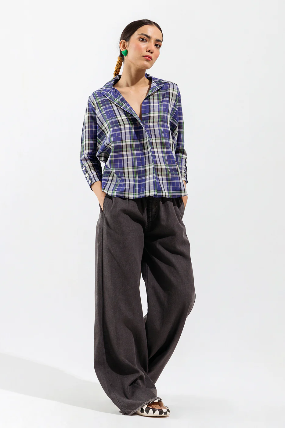 MULTI CHECKERED TOP - Image 2