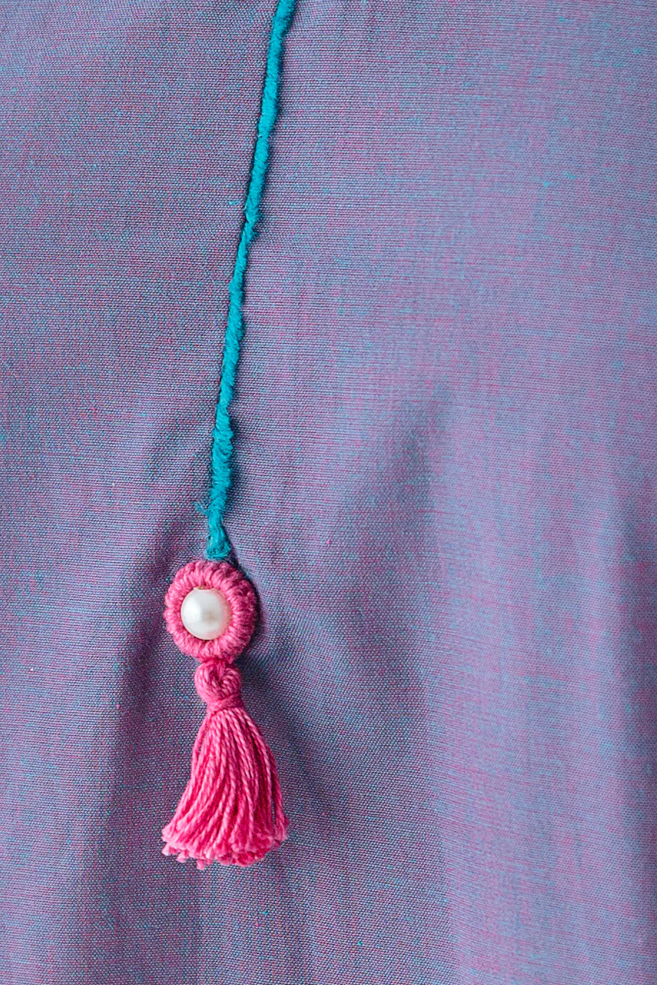 EMBROIDERED CHAMBRAY SHIRT (PRET) - Image 2