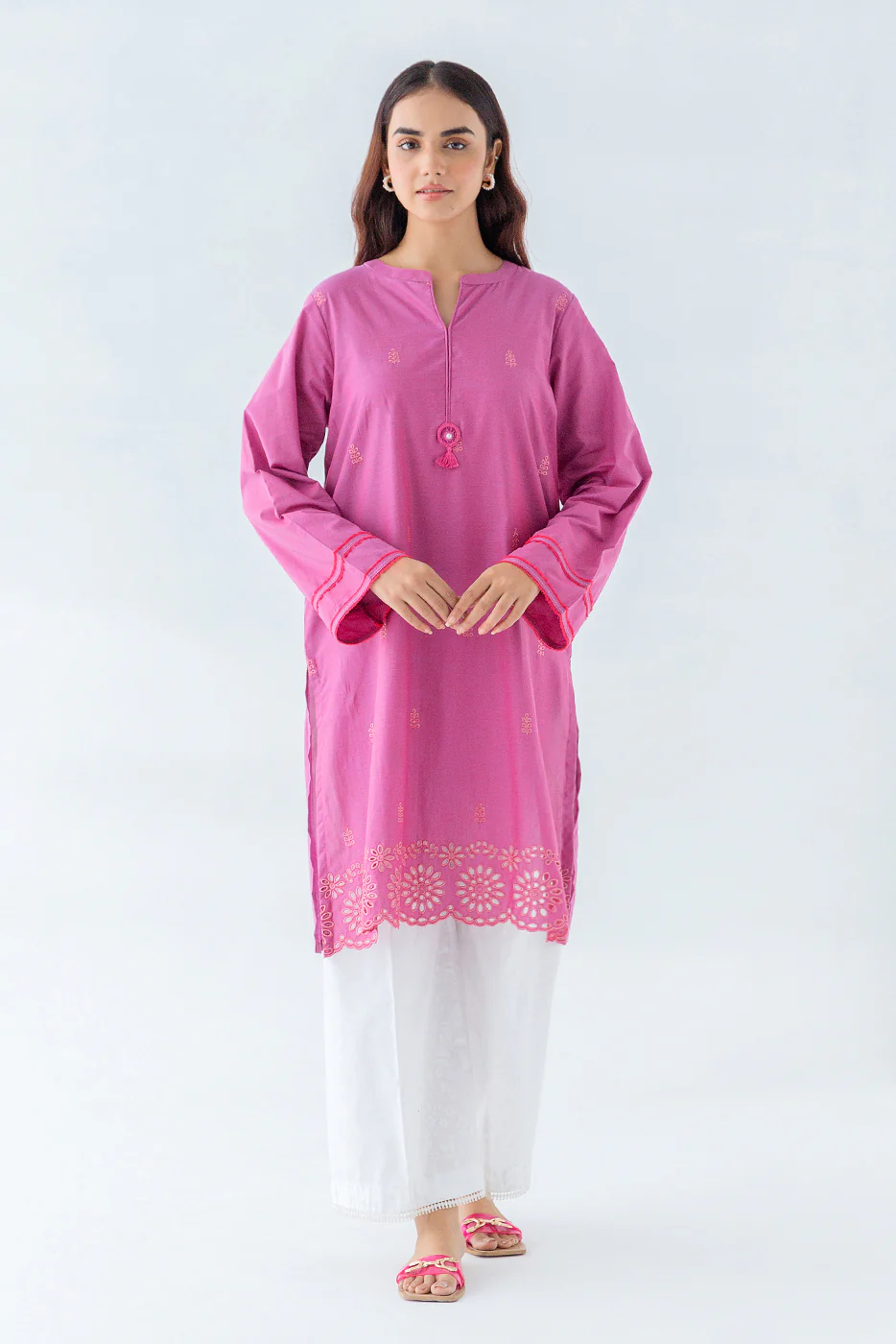 EMBROIDERED CHAMBERY SHIRT(PRET) - Image 3