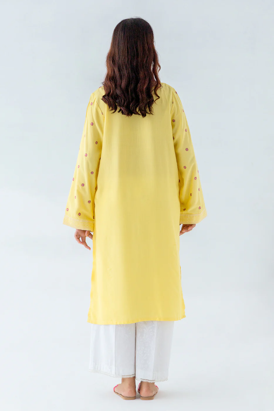 EMBROIDERED VISCOSE SHIRT (PRET) - Image 2