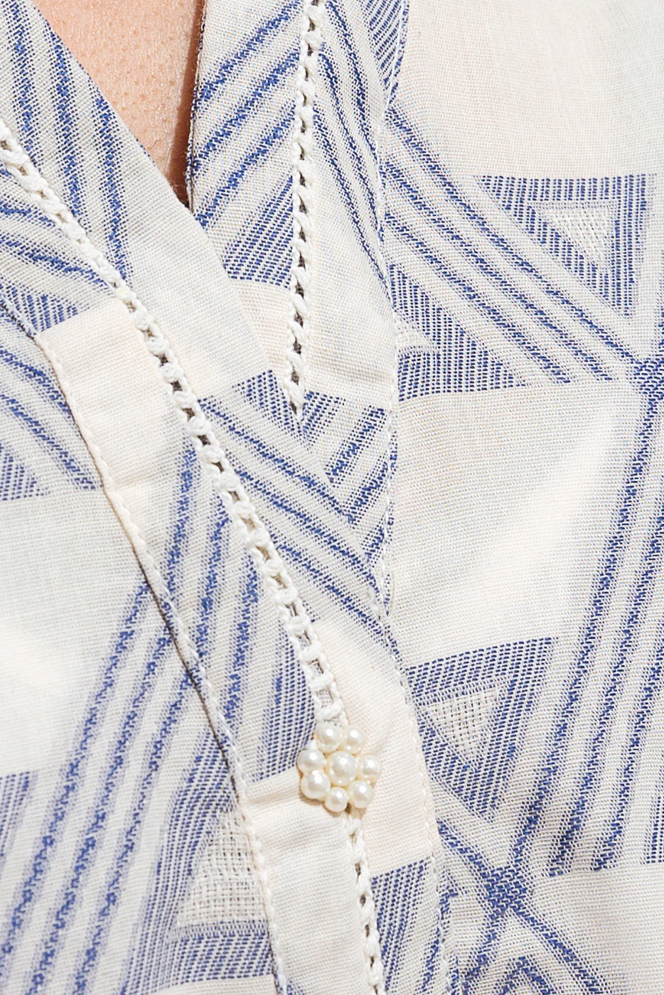 EMBROIDERED JACQUARD SHIRT (PRET) - Image 3