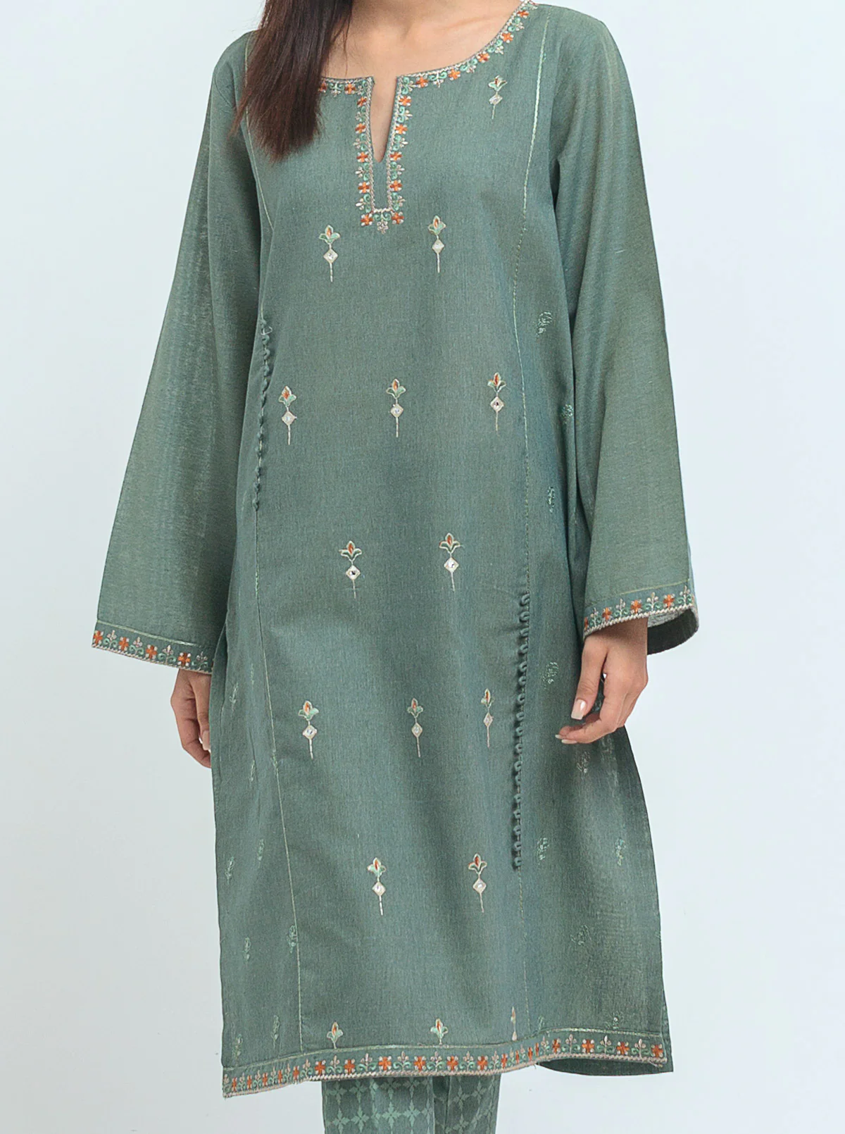 Embroidered Shirt With Pant - Image 2