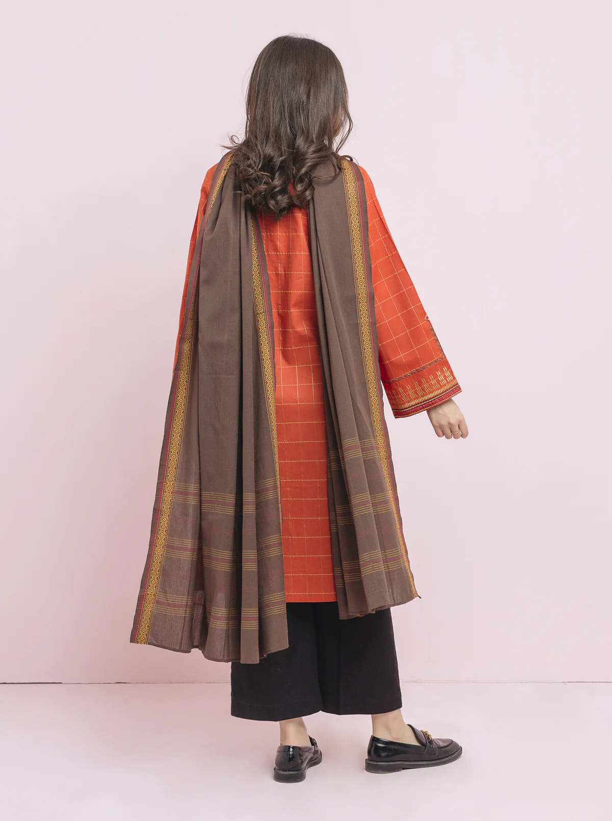 Embroidered Shirt With Dupatta - Image 2