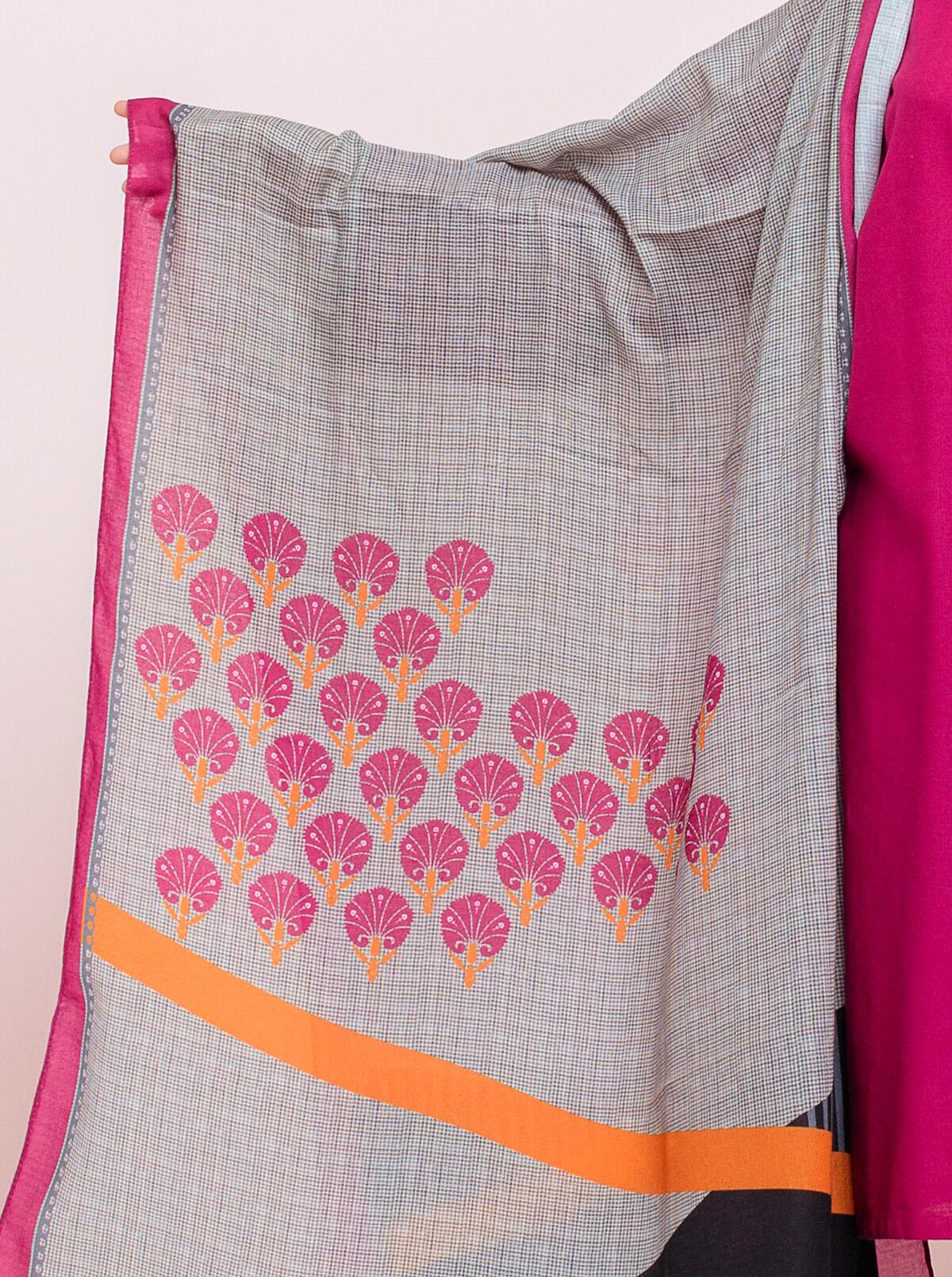 Printed Shirt With Shawl - Image 3