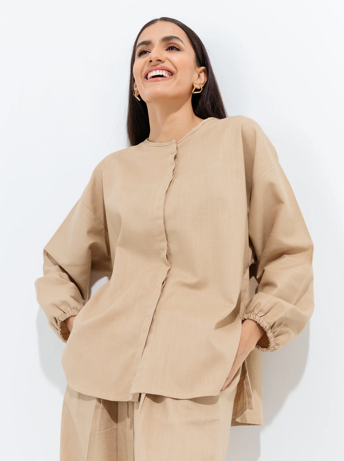 BEIGE CO-ORD SET - Image 4