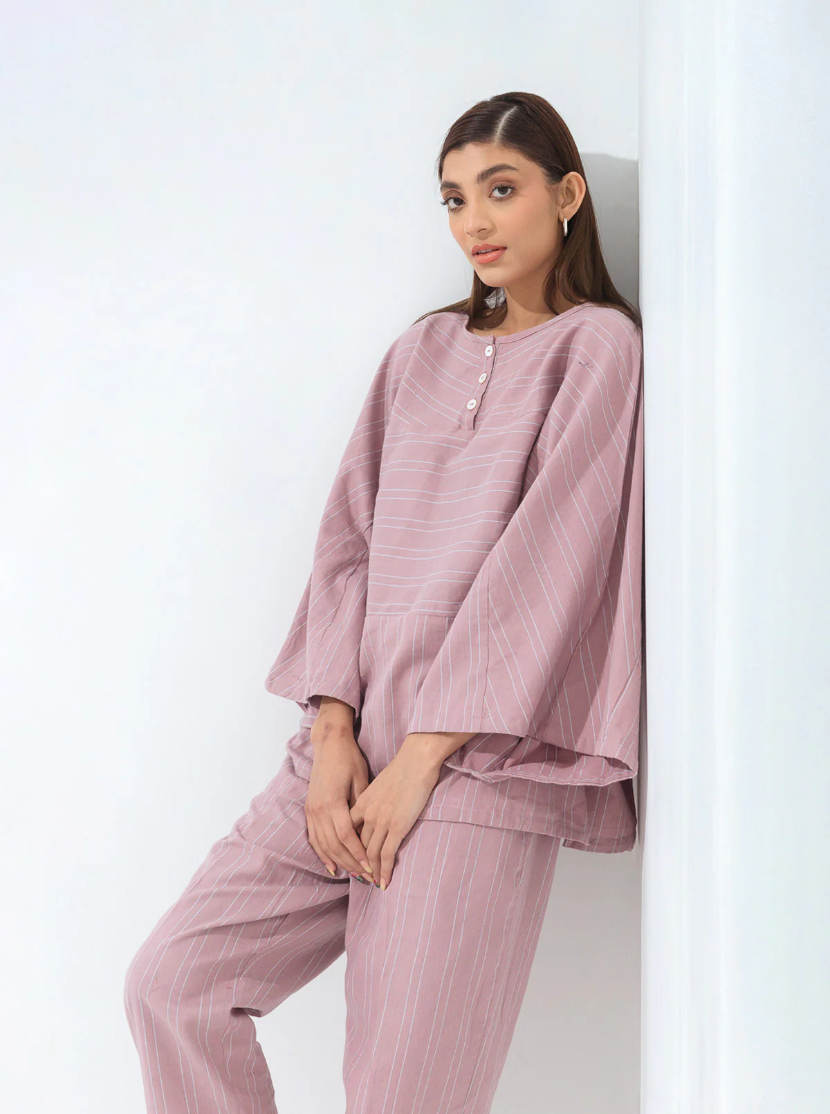 PINK KIMONO CO-ORD SET - Image 3