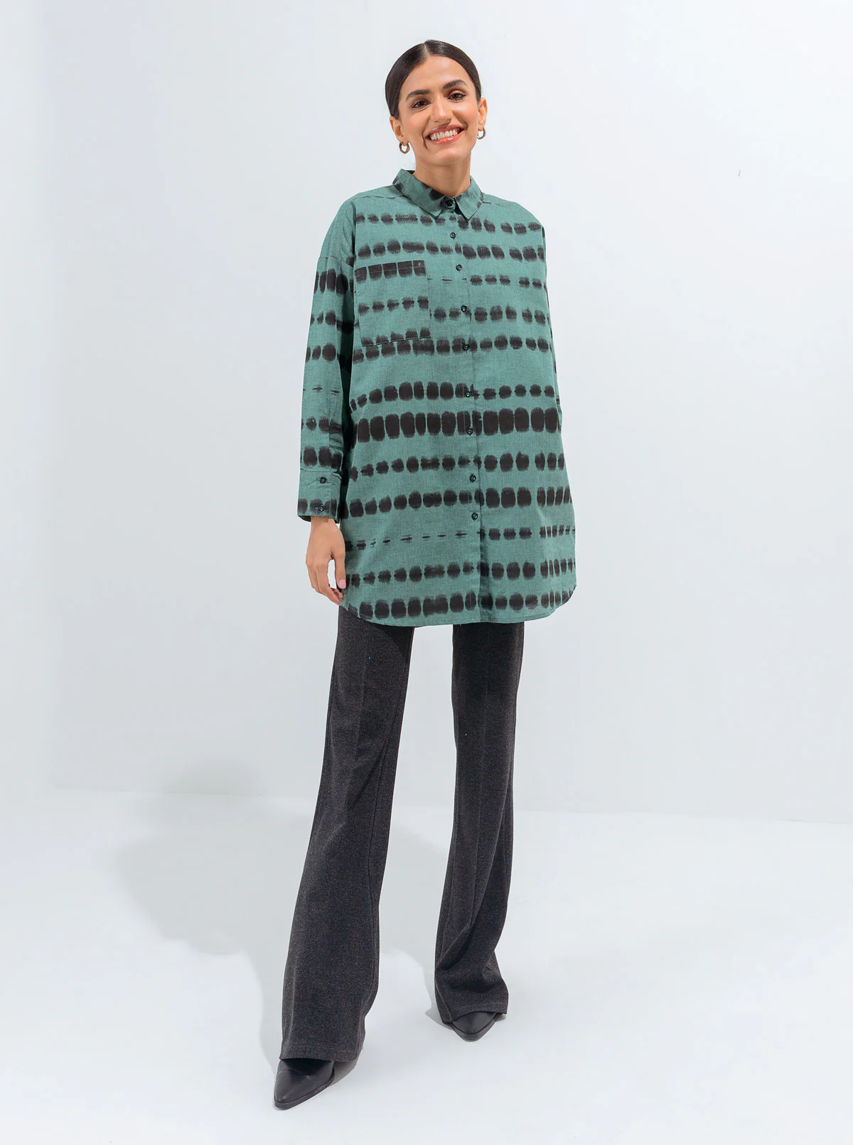 TIE DYE COLLAR SHIRT - Image 3