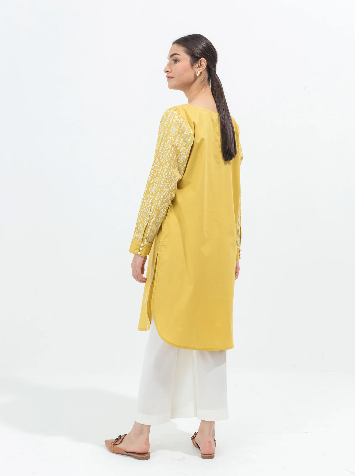 PRINTED CAMBRIC SHIRT (PRET) - Image 4