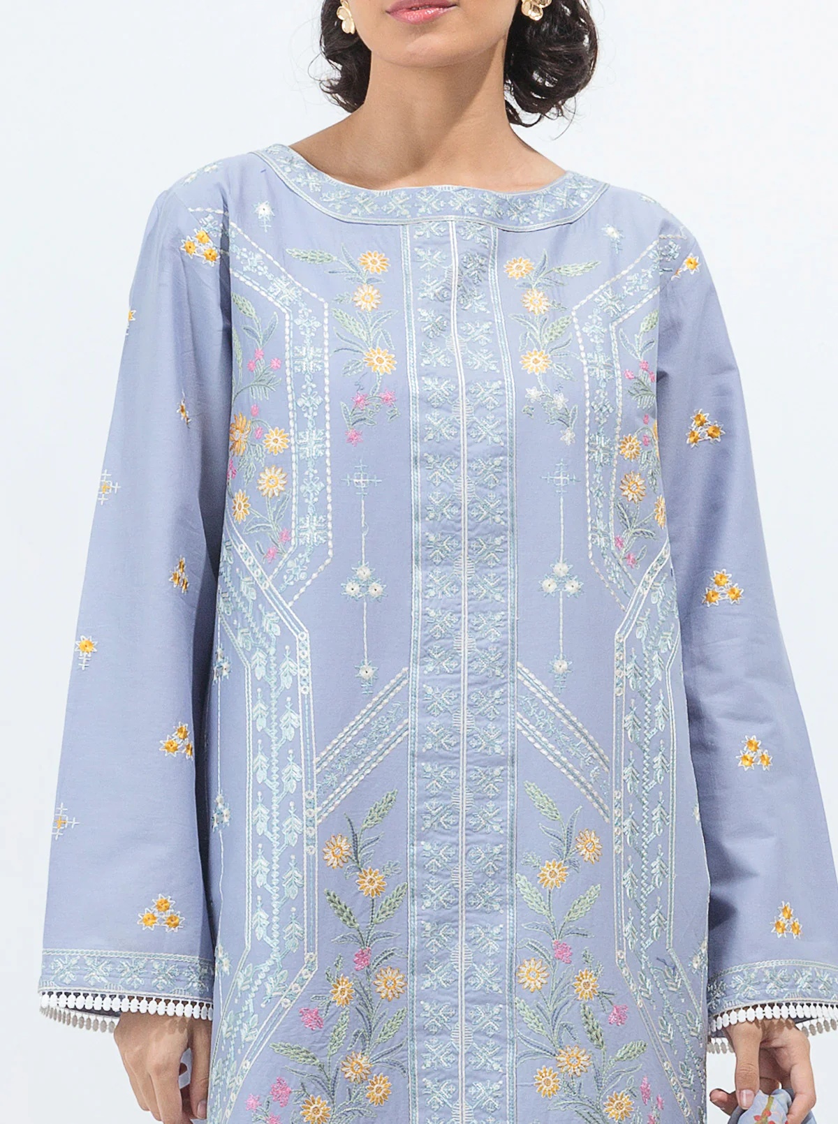 EMBROIDERED SHIRT WITH DUPATTA - Image 4