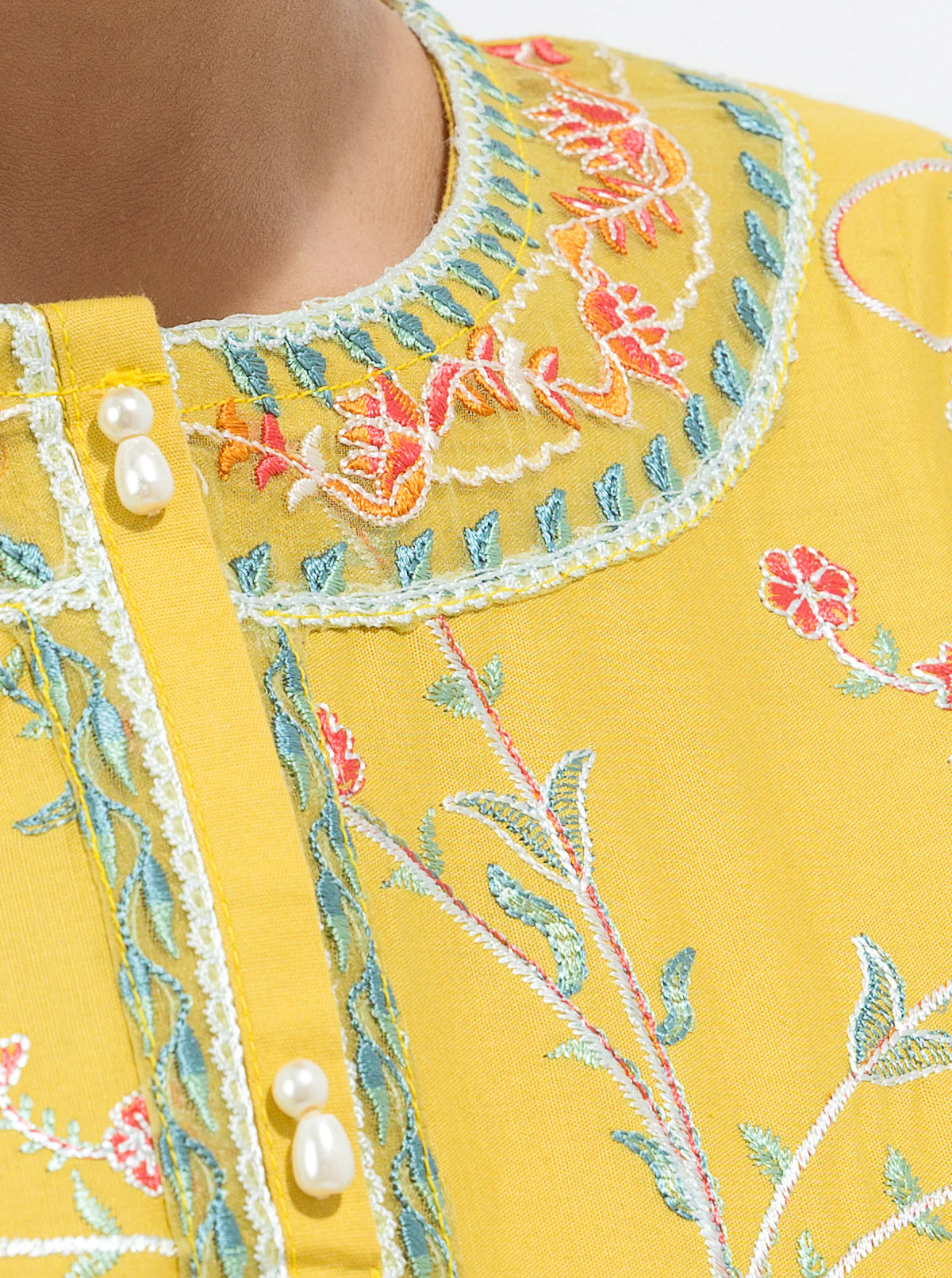 EMBROIDERED SHIRT WITH DUPATTA - Image 2