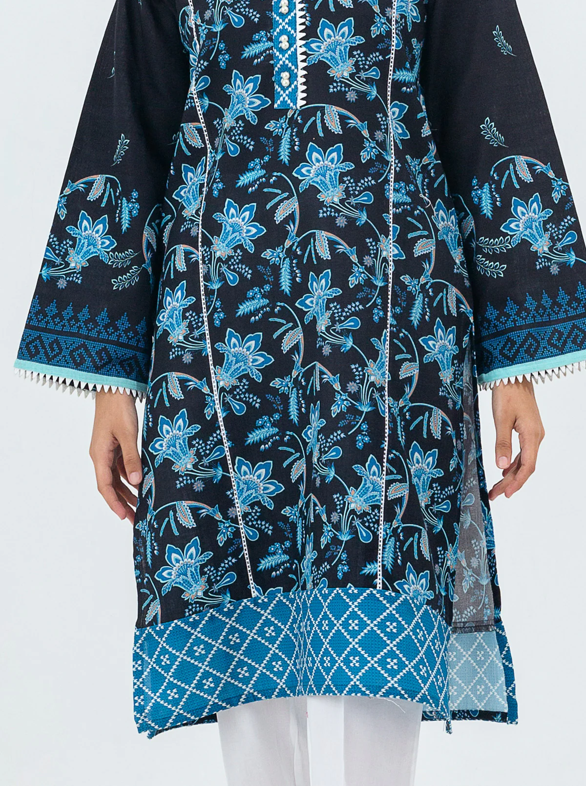 PRINTED KHADDAR SHIRT (PRET) - Image 2
