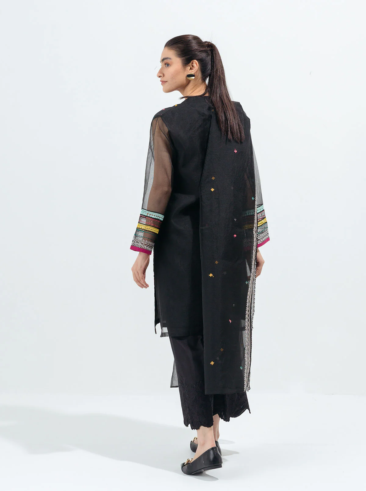 EMBROIDERED SHIRT WITH DUPATTA - Image 4