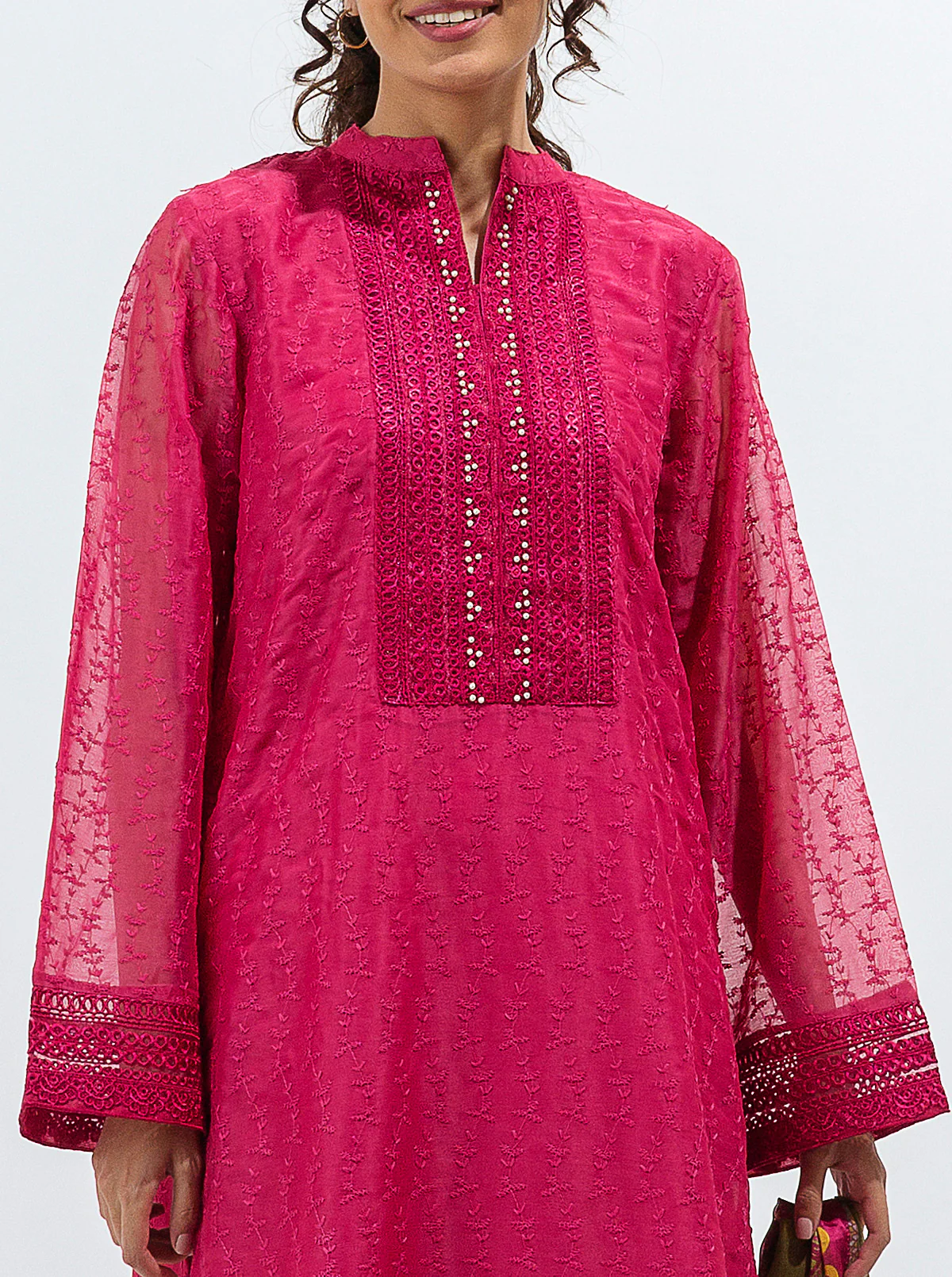 EMBROIDERED SHIRT WITH DUPATTA - Image 4
