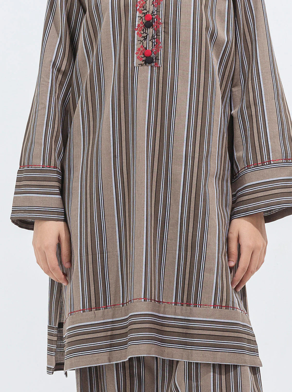 EMBROIDERED SHIRT WITH SHALWAR - Image 2